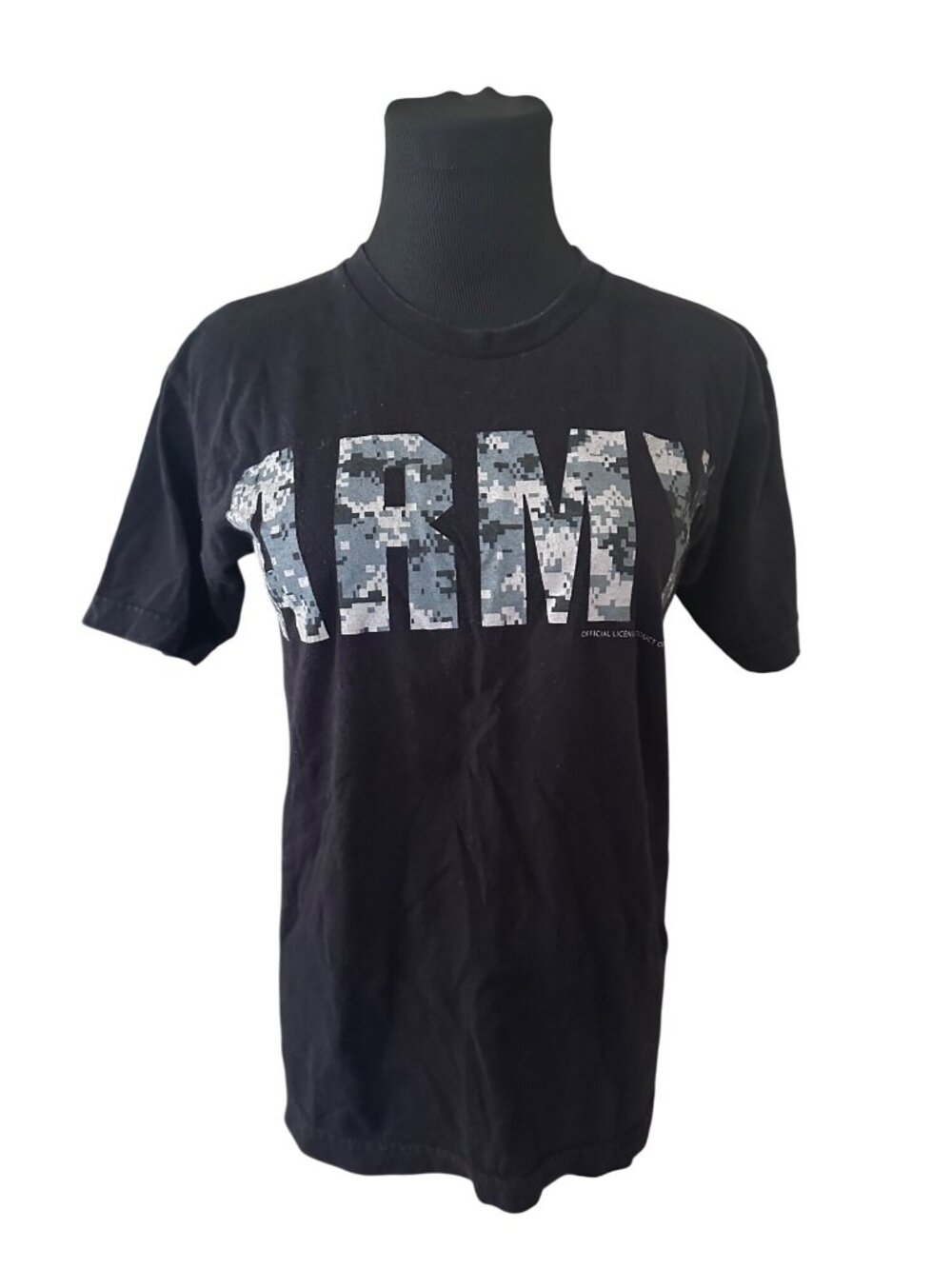 Bayside the true American made tee Army t-shirt size S